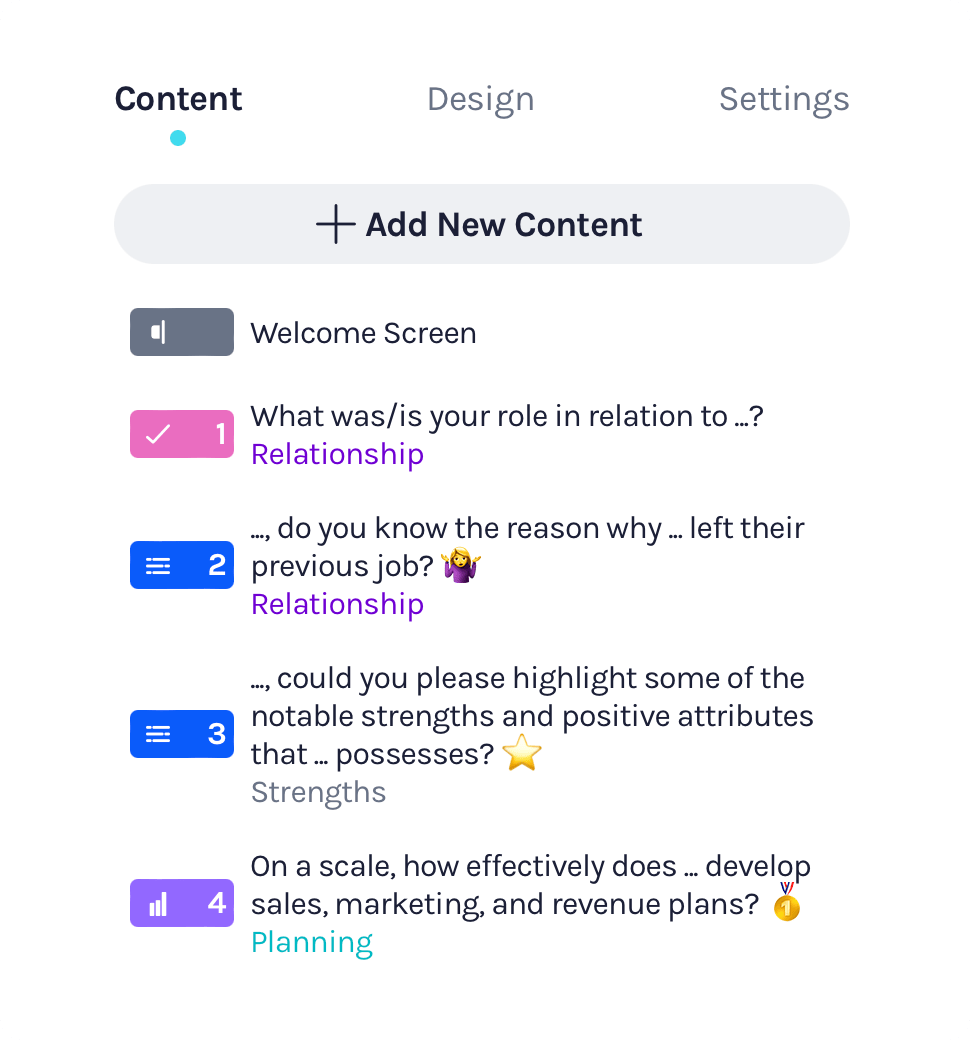 Customizable reference templates