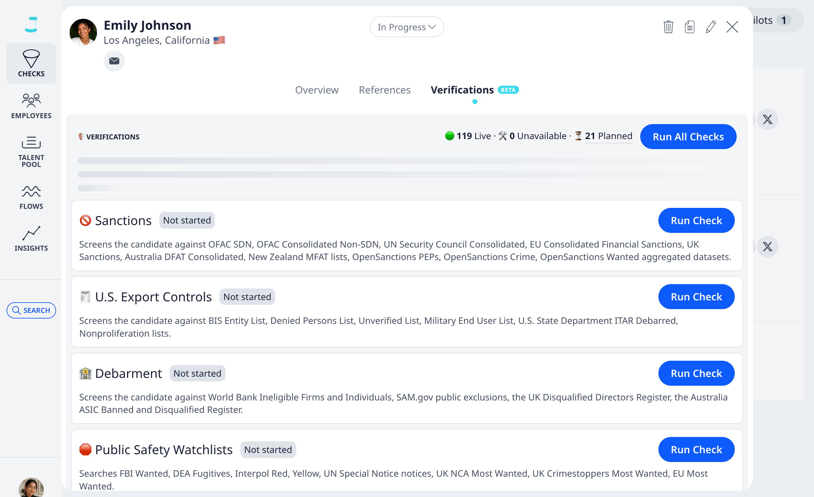 Jointl verifications dashboard